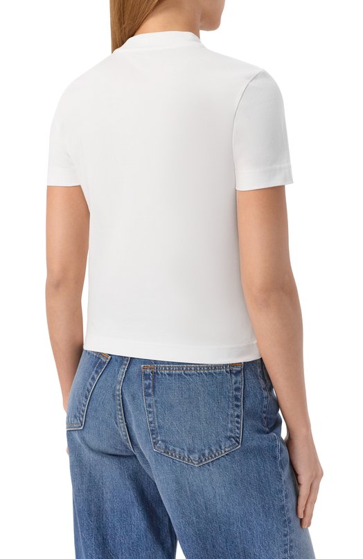 Хлопковая футболка Jacquemus 24ETSW00133AJ0/0124 Белый  24ETSW00133AJ0/0124 Фото 4