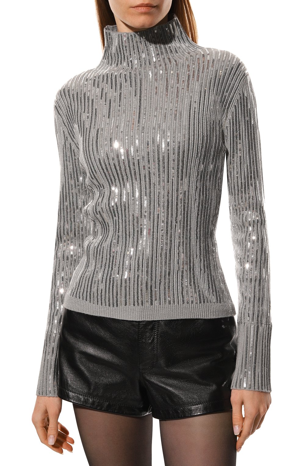 Пуловер с отделкой пайетками PINKO, арт. 1G17ZC-A01Y, фото 3