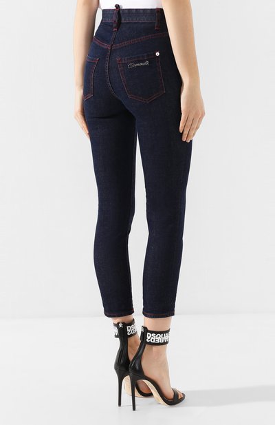 Джинсы DSQUARED2 темно-синего цвета по цене 35950 руб., арт. S75LB0296/S30595, фото 4 Джинсы DSQUARED2, арт. S75LB0296/S30595, фото 4