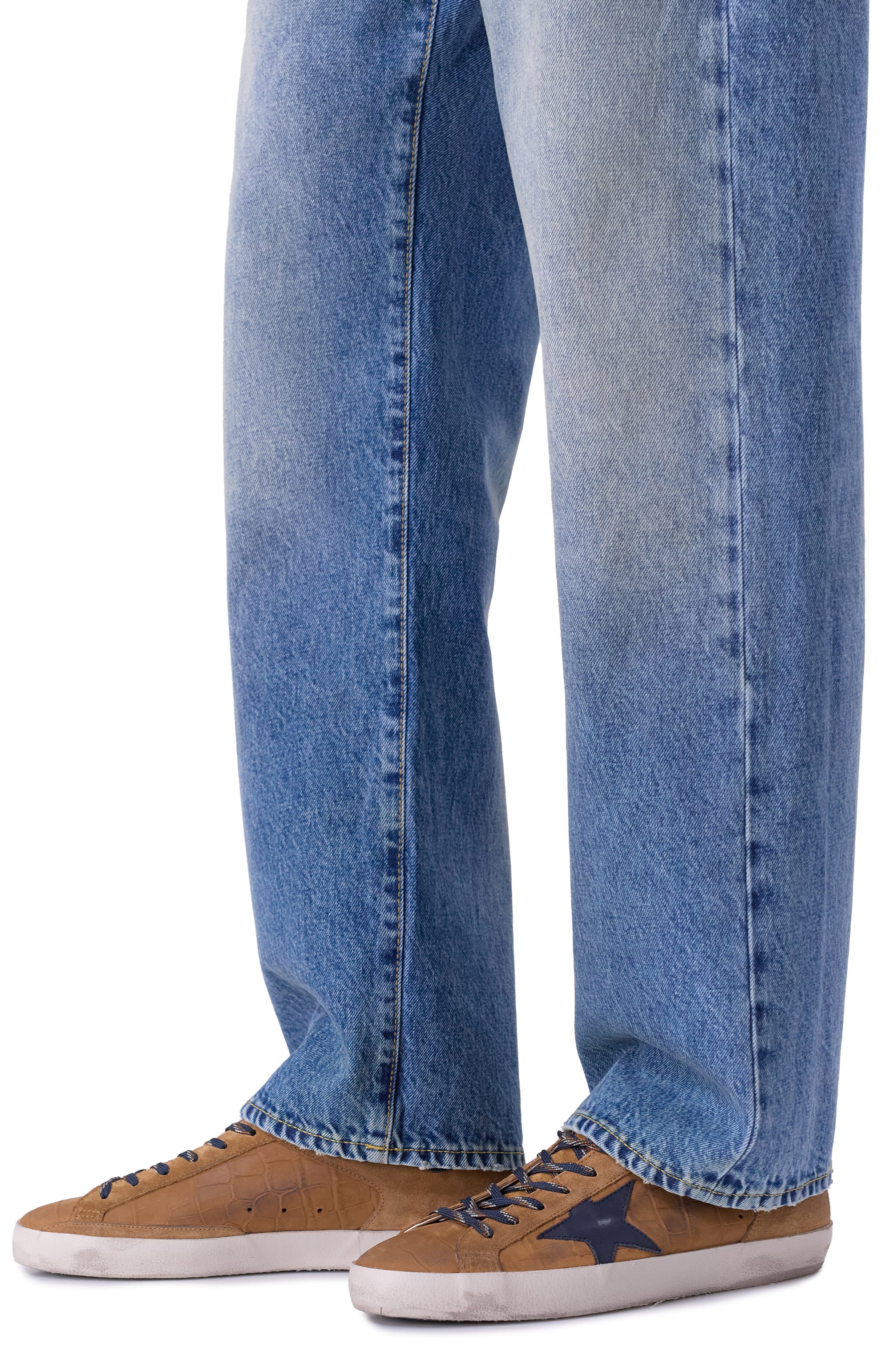 Кожаные кеды super-star GOLDEN GOOSE DELUXE BRAND, арт. GMF00103.F007333, фото 3