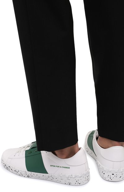 Кеды open VALENTINO зеленого цвета по цене 56800 руб., арт. XY2S0830/PUD, фото 3 Кеды open VALENTINO, арт. XY2S0830/PUD, фото 3