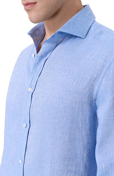 Льняная рубашка BRUNELLO CUCINELLI, арт. MM6840627, фото 5