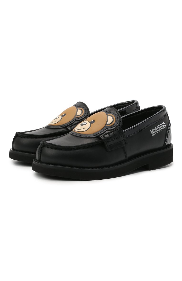 Кожаные лоферы MOSCHINO, арт. 68933/RUNNER/PIUMA/18-27, фото 1