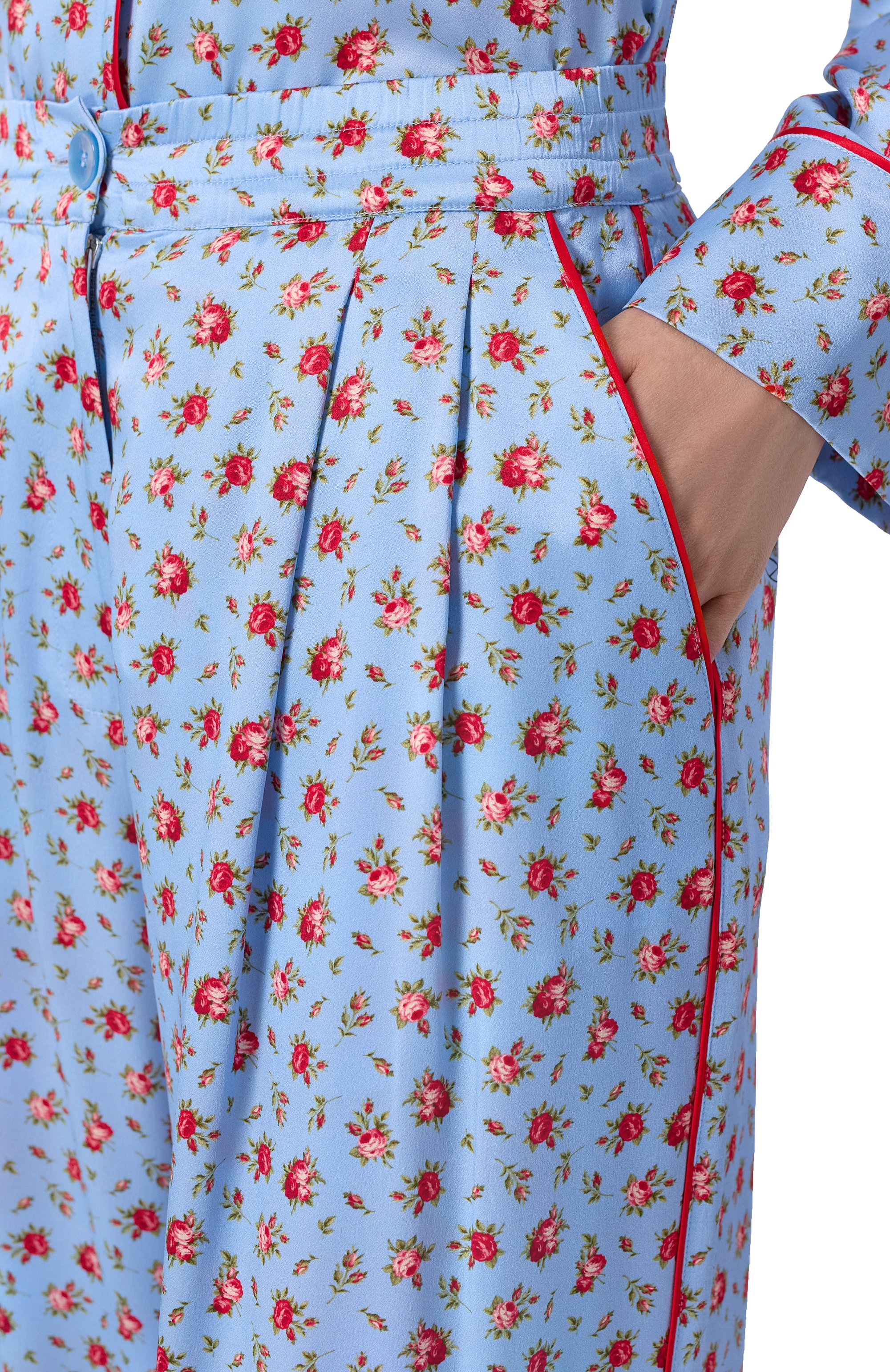 Шелковые брюки DOLCE & GABBANA, арт. FTDIVT/IS10H, фото 5