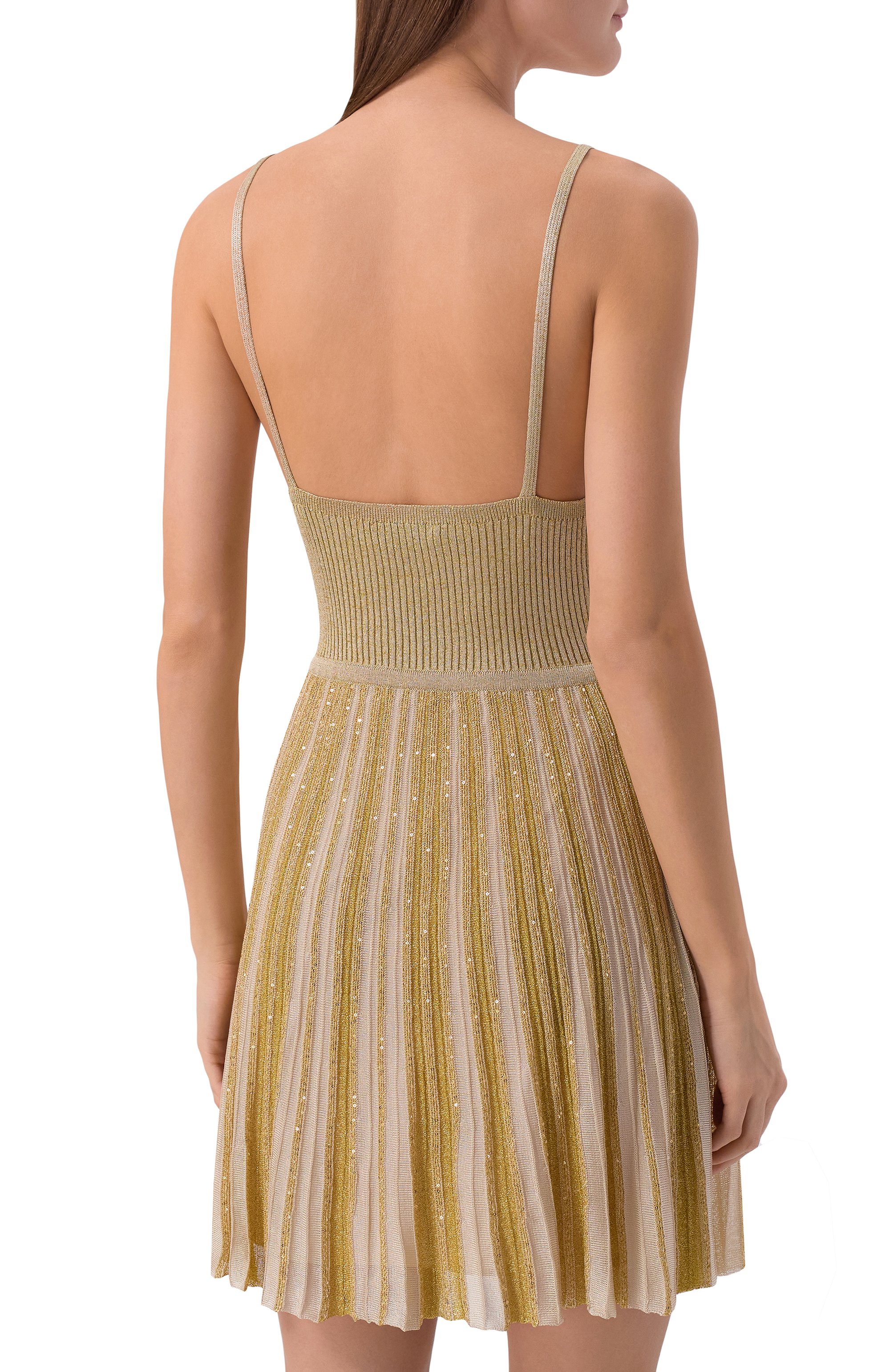 Платье из вискозы MISSONI бежевого цвета по цене 184500 руб., арт. DS26SG1Z/BK01GH, фото 3 Платье из вискозы MISSONI, арт. DS26SG1Z/BK01GH, фото 3