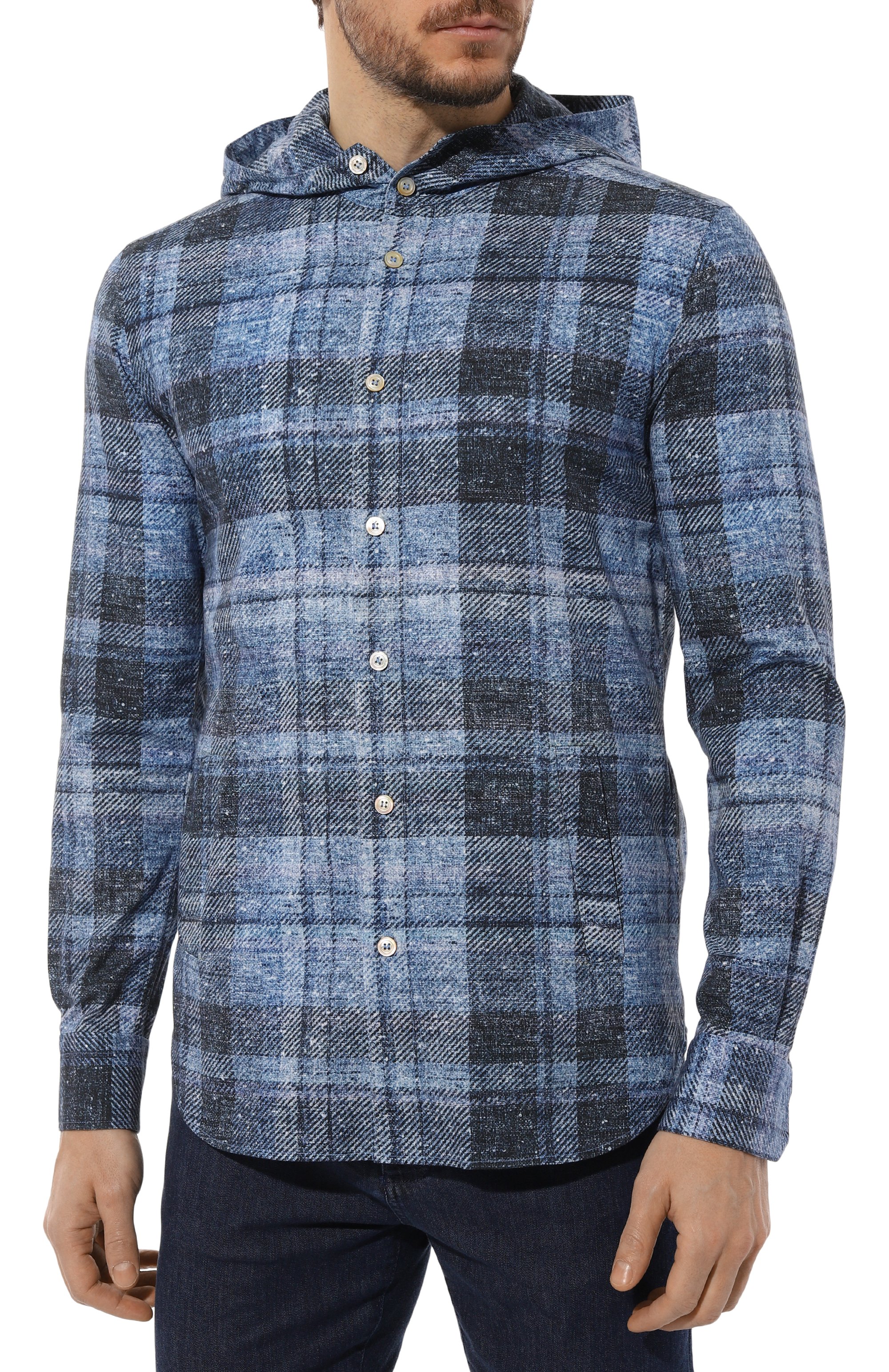 Хлопковая рубашка KITON, арт. UMCMARH0867501, фото 3