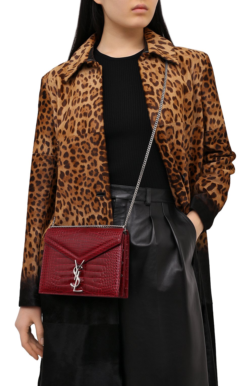 Сумка cassandra из кожи аллигатора SAINT LAURENT, арт. 532750/LWW0N/AMIS, фото 5