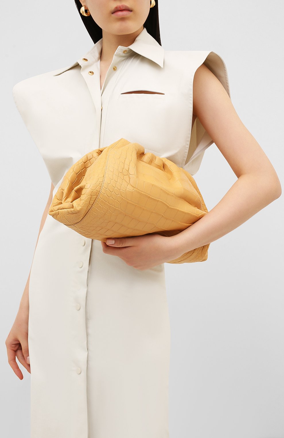 Клатч pouch из кожи аллигатора BOTTEGA VENETA, арт. 576227/VCPX0/AMIS, фото 2