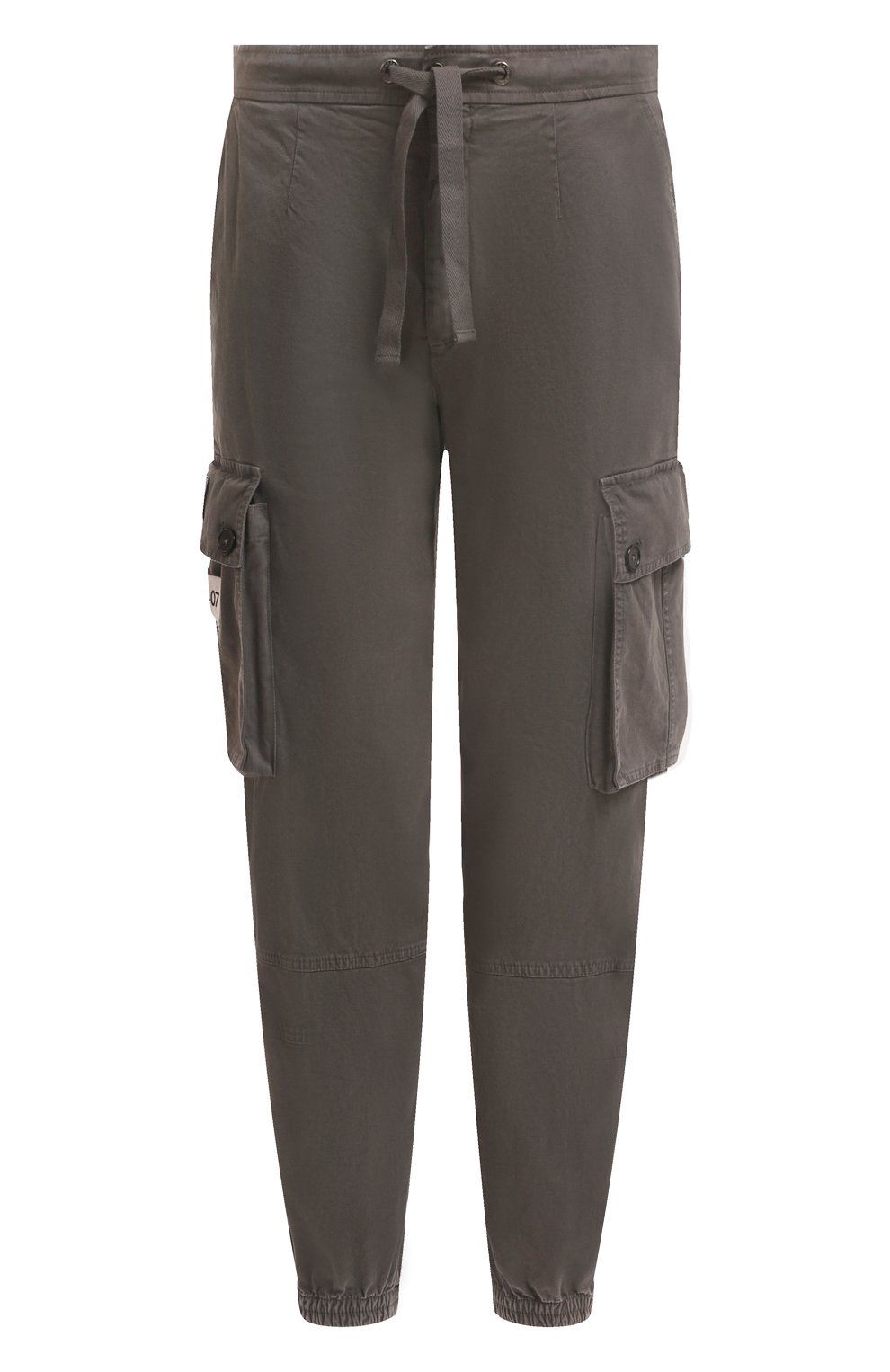 Хлопковые джоггеры DOLCE & GABBANA темно-серого цвета по цене 98550 руб., арт. GVCYHT/G8LH2, фото 1 Хлопковые джоггеры DOLCE & GABBANA, арт. GVCYHT/G8LH2, фото 1