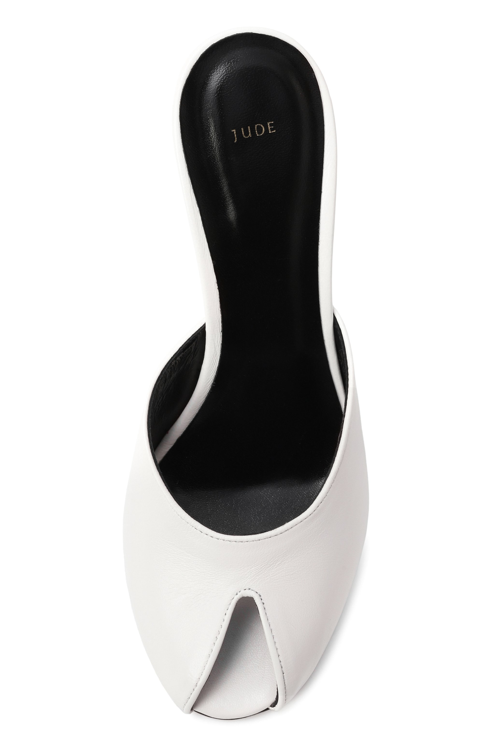 Кожаные мюли date 105 JUDE белого цвета по цене 62100 руб., арт. DATE MULE IN, фото 6 Кожаные мюли date 105 JUDE, арт. DATE MULE IN, фото 6