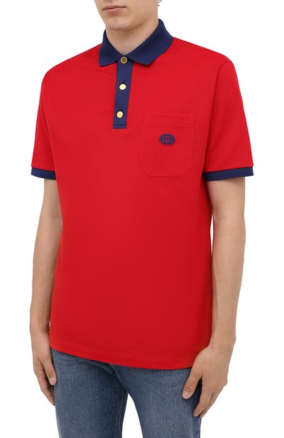 Хлопковое поло GUCCI, арт. 625323/XJCNZ, фото 3