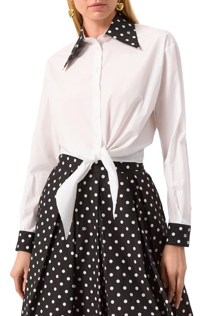 Хлопковая рубашка DOLCE & GABBANA, арт. F5P61T/GDCM0, фото 3