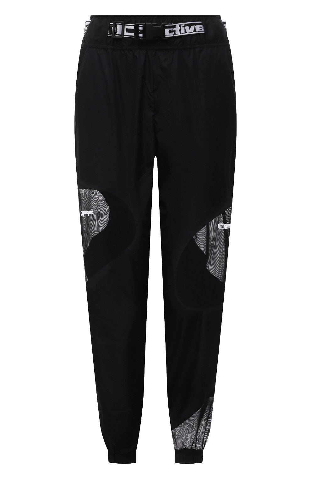 Джоггеры OFF-WHITE черного цвета по цене 42050 руб., арт. 0WVI011V21FAB001, фото 1 Джоггеры OFF-WHITE, арт. 0WVI011V21FAB001, фото 1
