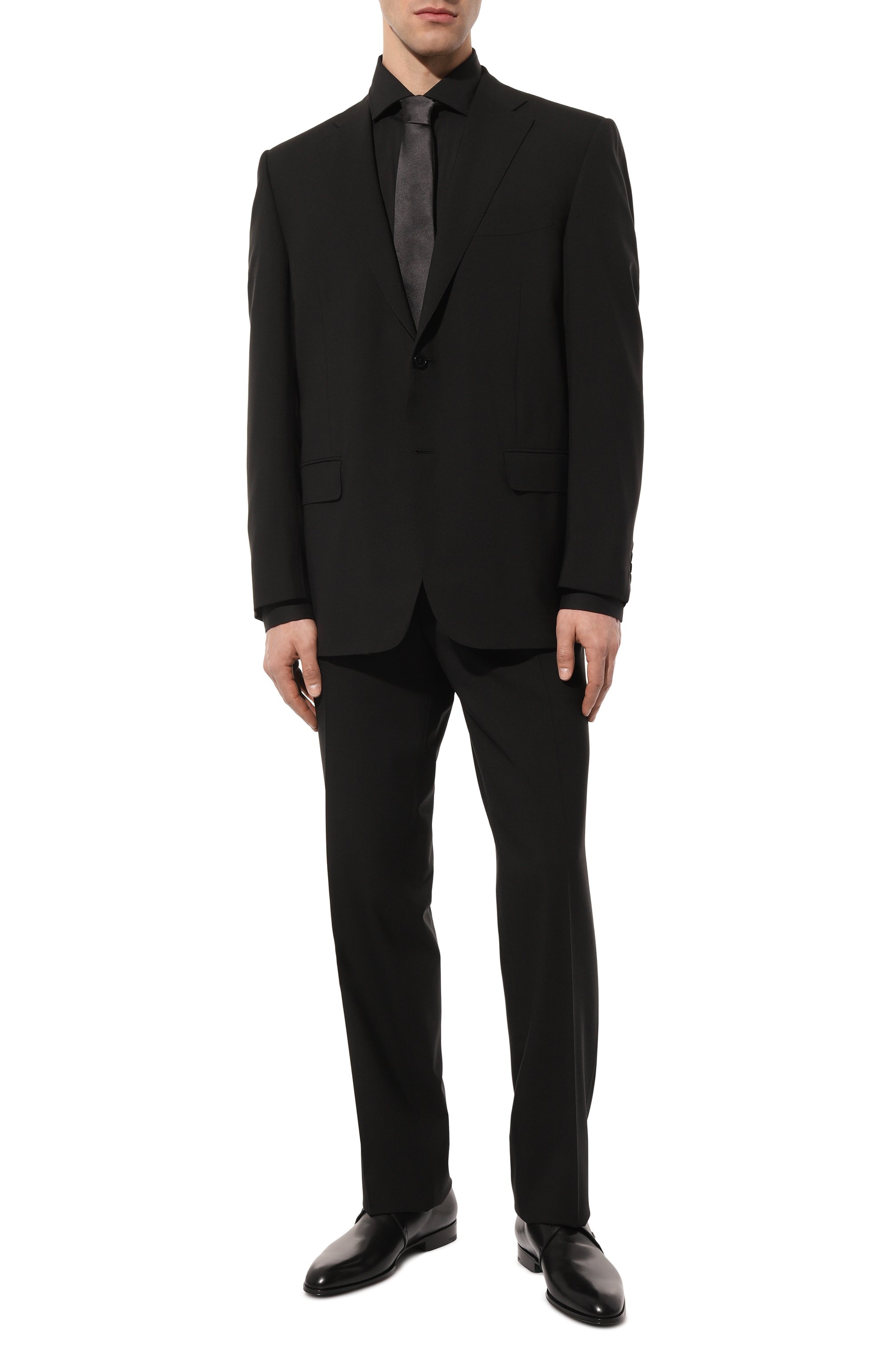 Кожаные дерби STEFANO RICCI черного цвета по цене 108000 руб., арт. U002_C5210/VT, фото 2 Кожаные дерби STEFANO RICCI, арт. U002_C5210/VT, фото 2