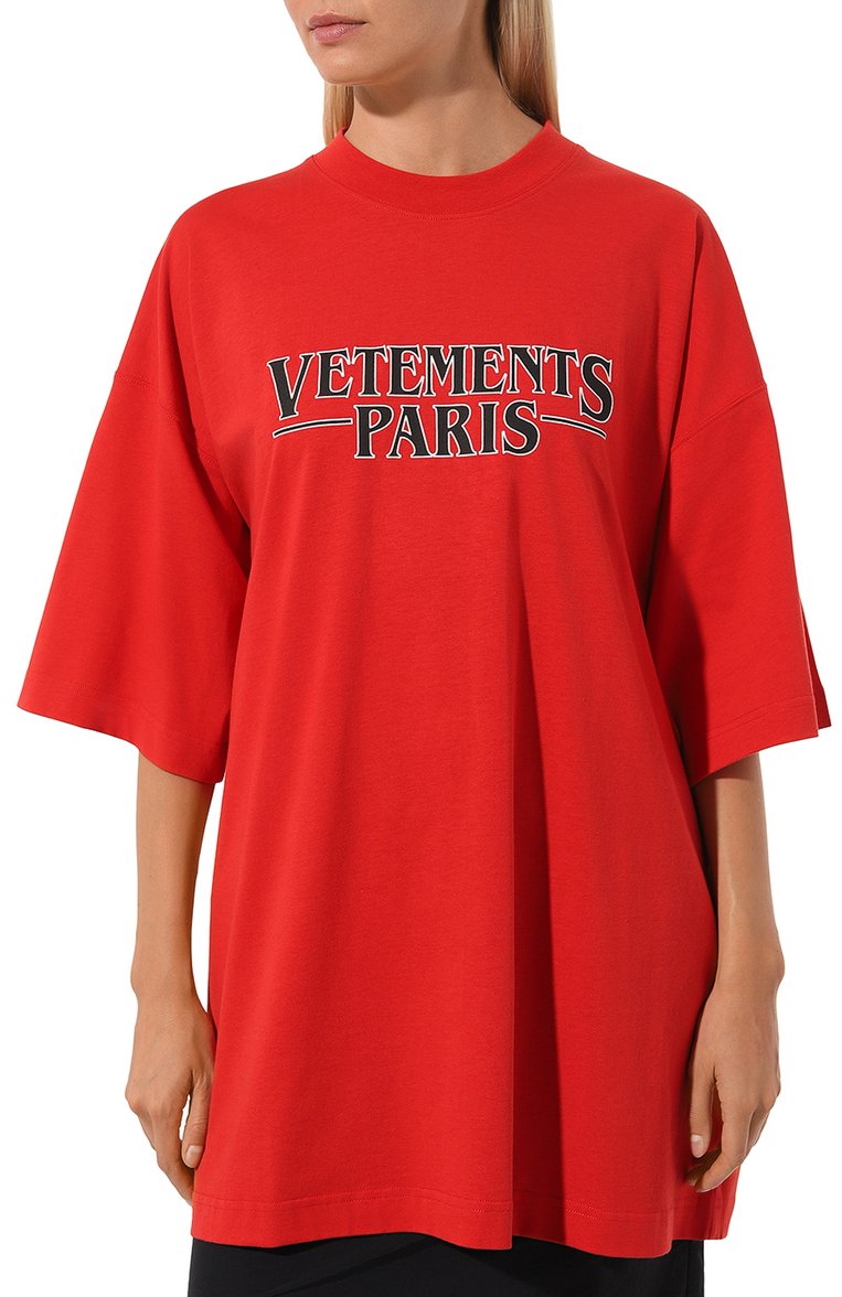 Хлопковая футболка VETEMENTS, арт. UE54TR330R, фото 3