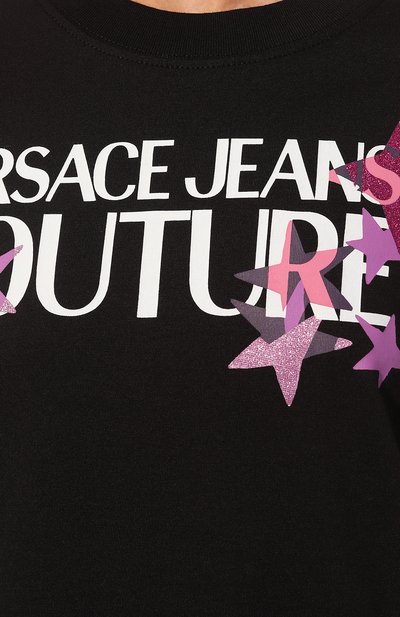 Хлопковая футболка VERSACE JEANS COUTURE, арт. 75HAHT20/CJ00T, фото 5