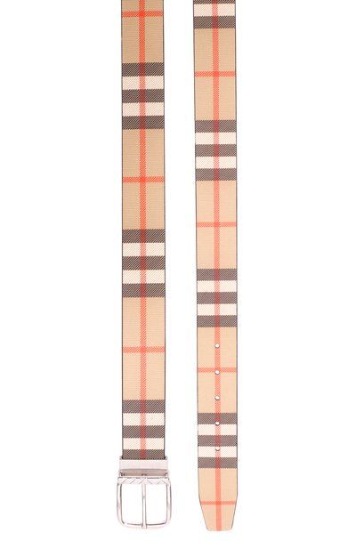 Кожаный ремень BURBERRY бежевого цвета по цене 59950 руб., арт. 8119997, фото 3 Кожаный ремень BURBERRY, арт. 8119997, фото 3