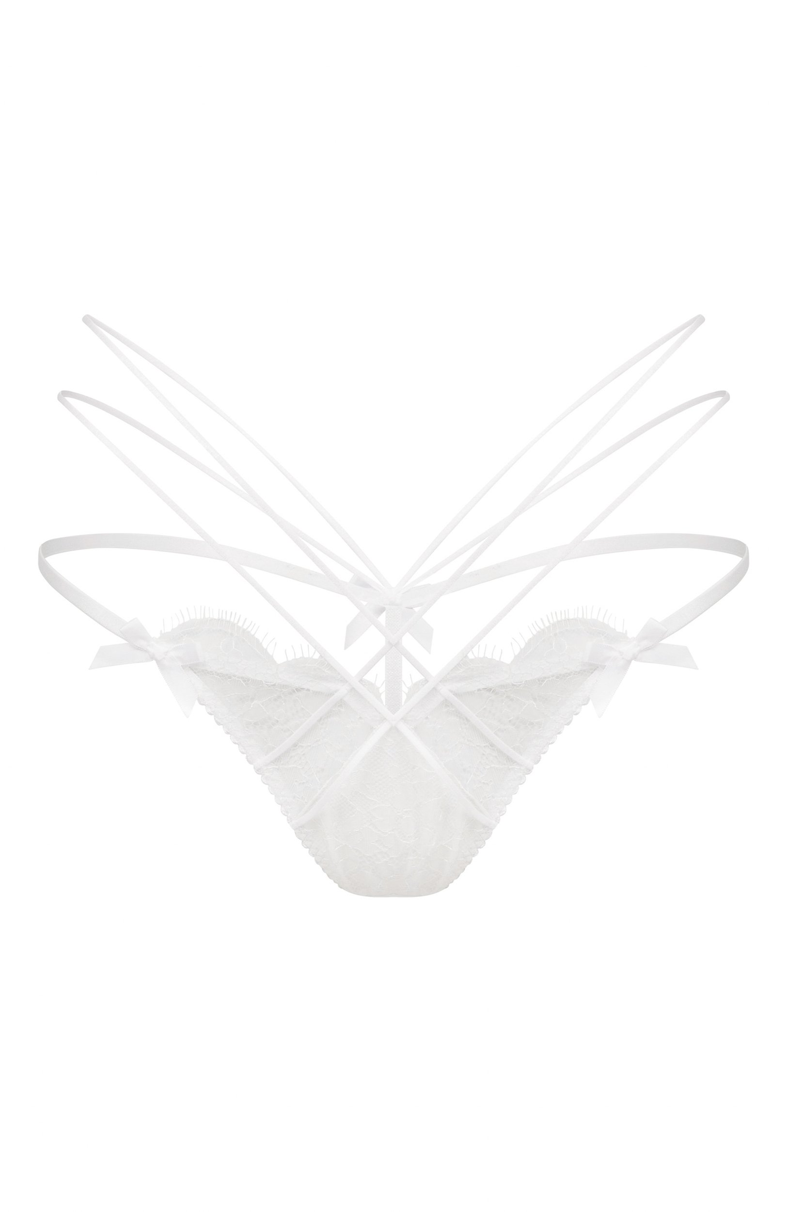Трусы-стринги halley AGENT PROVOCATEUR белого цвета по цене 20900 руб., арт. AP12273100100, фото 1 Трусы-стринги halley AGENT PROVOCATEUR, арт. AP12273100100, фото 1