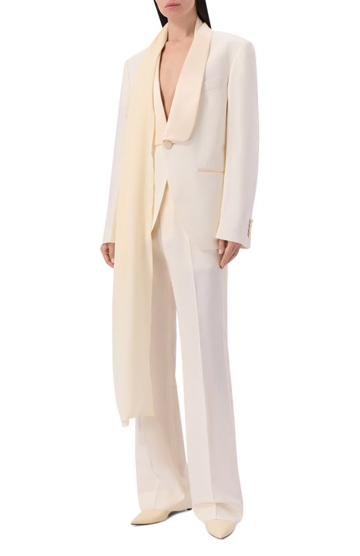 Жакет из вискозы и льна Armarium ARMFWB015/V016 Кремовый  ARMFWB015/V016 Фото 3