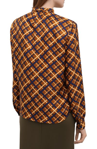 Шелковая блузка SAINT LAURENT, арт. 660892/Y5D61, фото 4