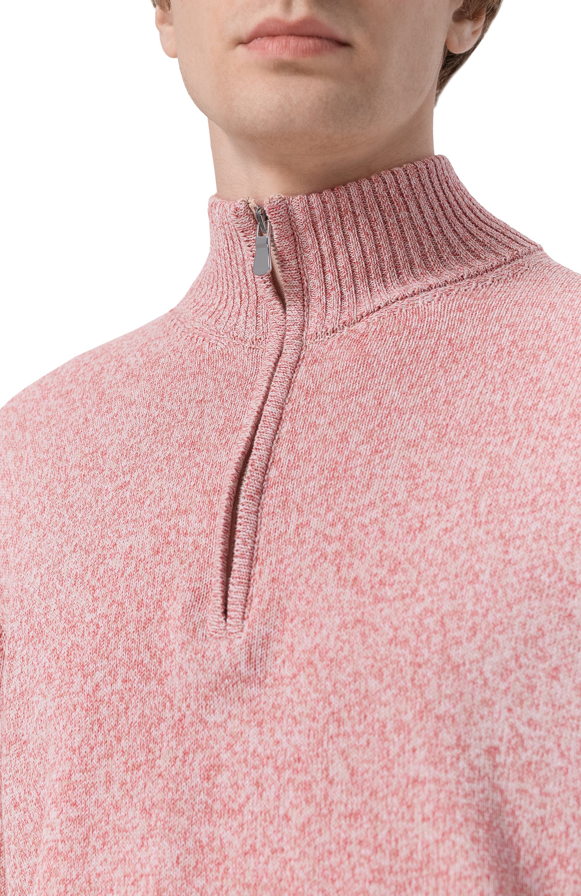 Хлопковый джемпер ANDREA CAMPAGNA розового цвета по цене 54650 руб., арт. M5426-8076, фото 5 Хлопковый джемпер ANDREA CAMPAGNA, арт. M5426-8076, фото 5