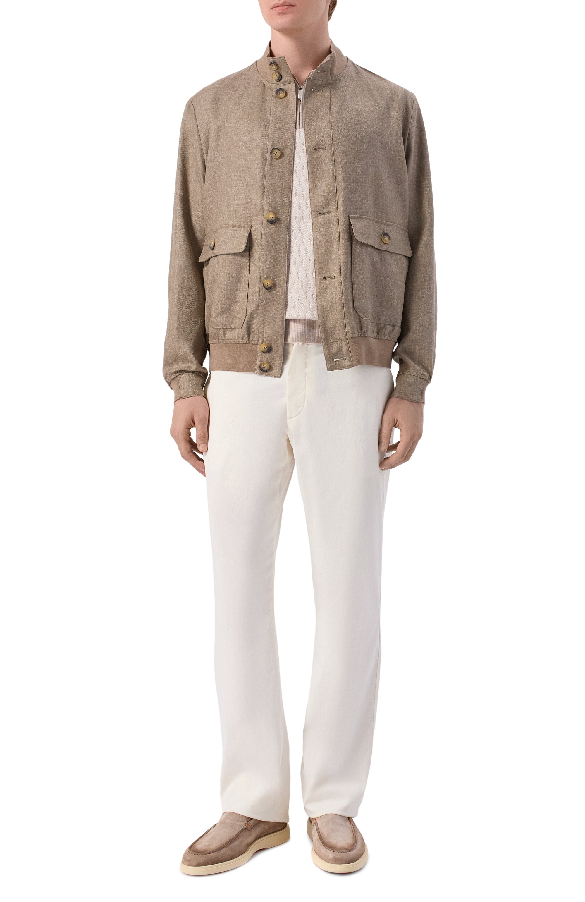 Поло из хлопка и шелка ANDREA CAMPAGNA, арт. SU26C0S310-01/C0S264, фото 2