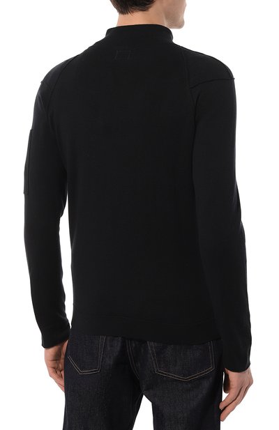 Хлопковый кардиган C.P. COMPANY темно-синего цвета по цене 40900 руб., арт. 14CMKN144A-004037A, фото 4 Хлопковый кардиган C.P. COMPANY, арт. 14CMKN144A-004037A, фото 4