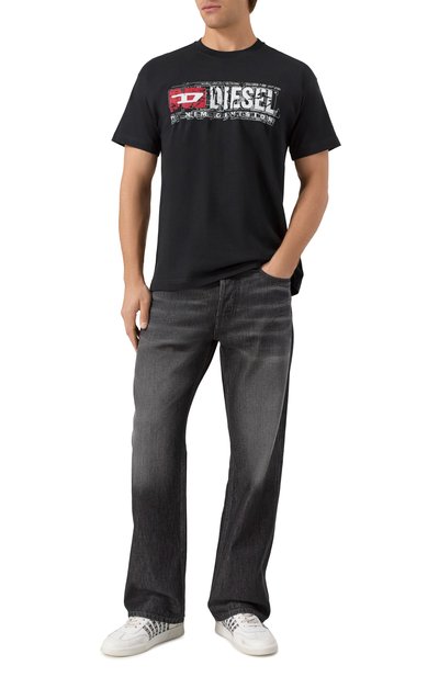Хлопковая футболка DIESEL, арт. A19436/0PLAT, фото 2