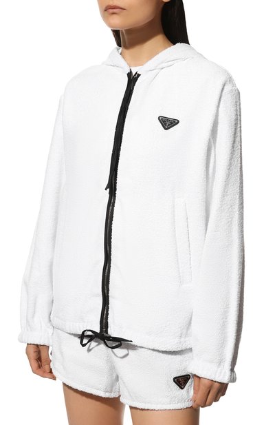 Хлопковый кардиган PRADA, арт. P500M-1ZR3-F0009-211, фото 3