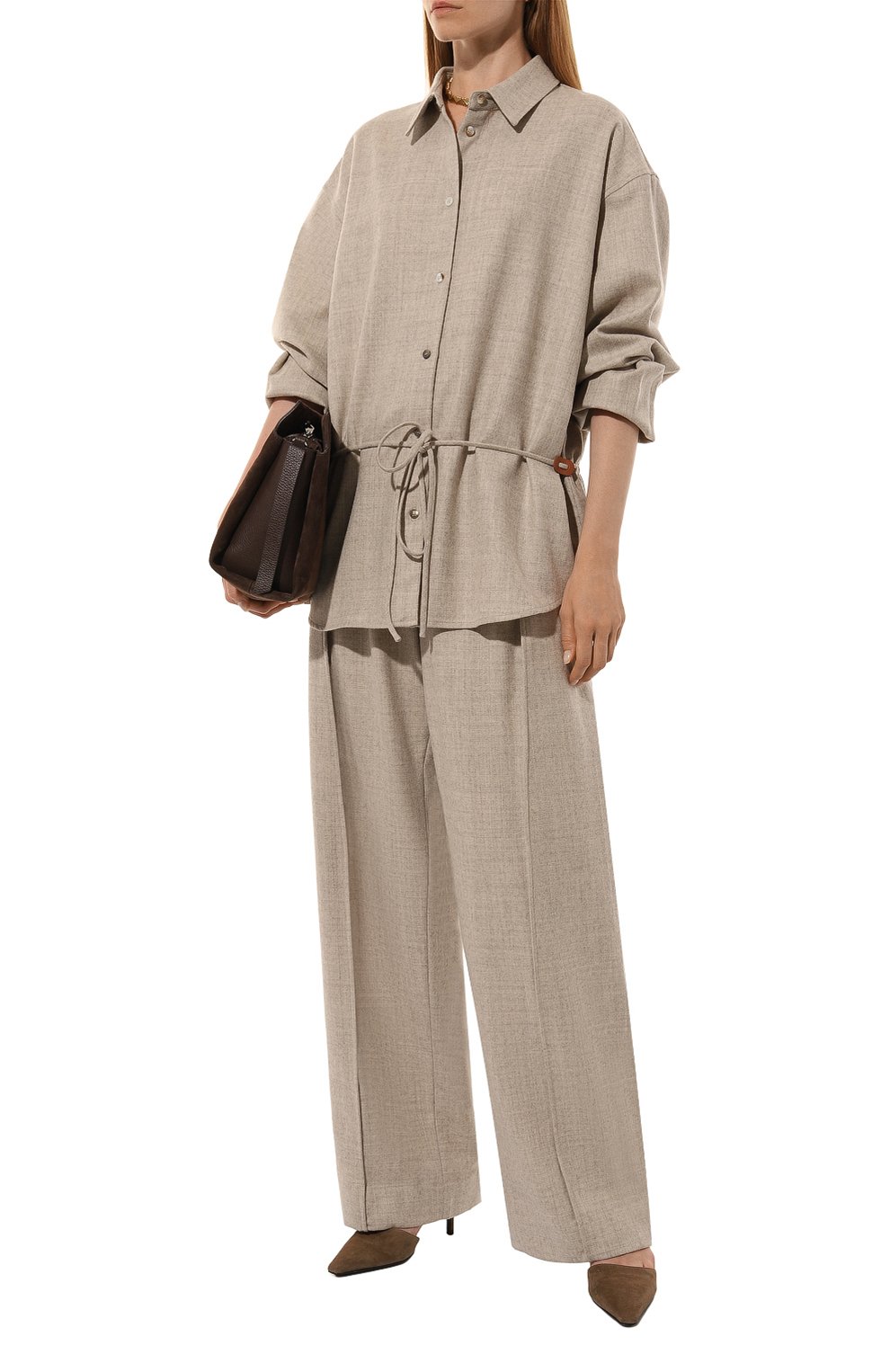 Шерстяные брюки LE17SEPTEMBRE, арт. LS2479PT001EBE, фото 2