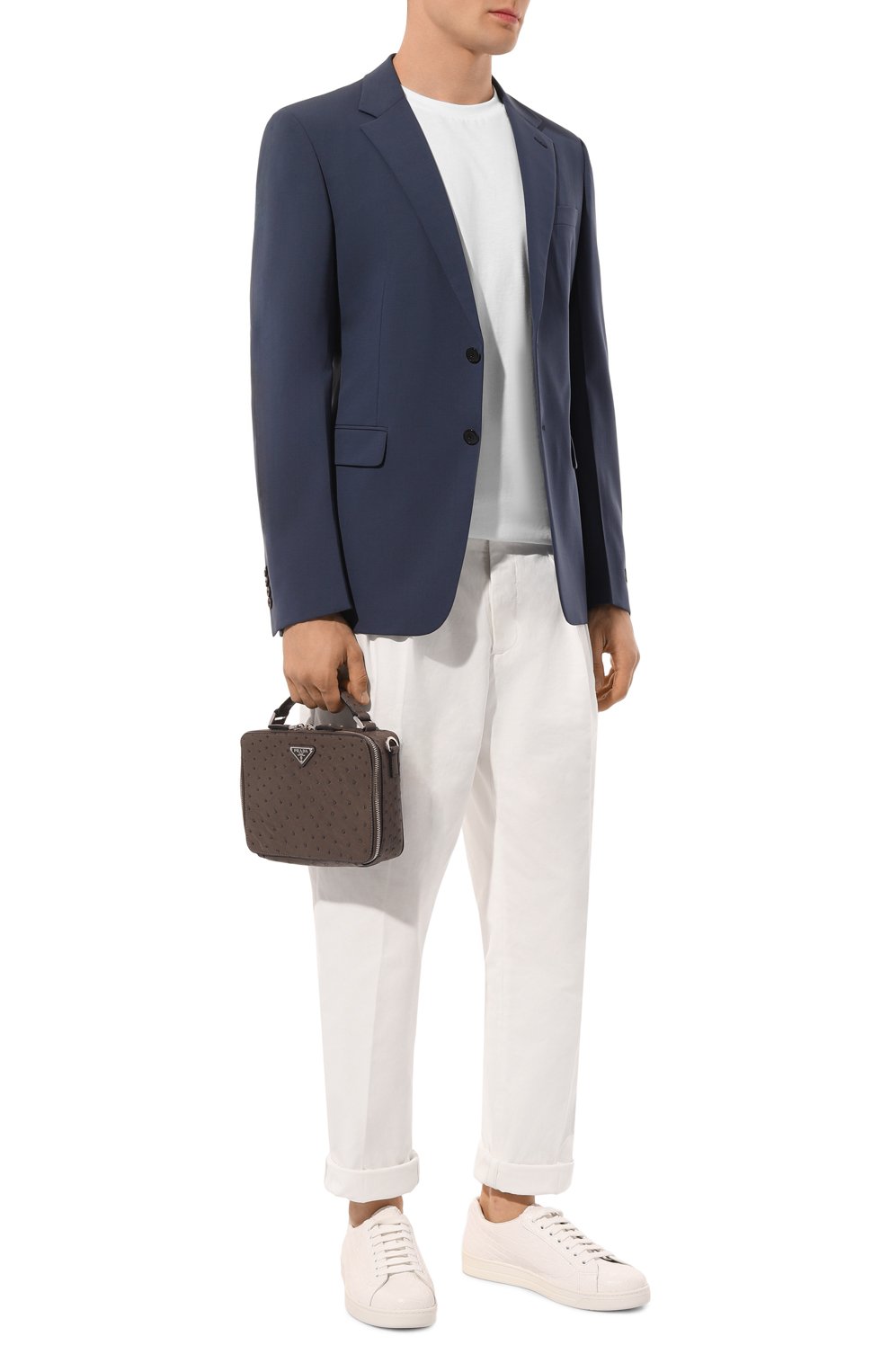 Сумка из кожи страуса PRADA, арт. 2VH069-K53-F0480-OMI, фото 7