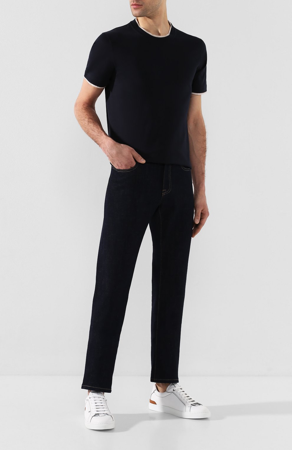 Кожаные кеды ZEGNA, арт. A4473X-LHNAT, фото 2