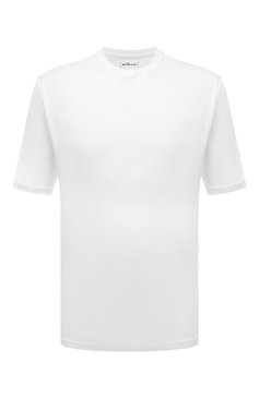 Мужская хлопковая футболка KITON белого цвета, арт. UMC029H08800 | Фото 1 (Принт: Без принта; Рукава: Короткие; Длина (для топов): Стандартные; Материал сплава: Проставлено; Материал внешний: Хлопок; Драгоценные камни: Проставлено; Стили: Кэжуэл)