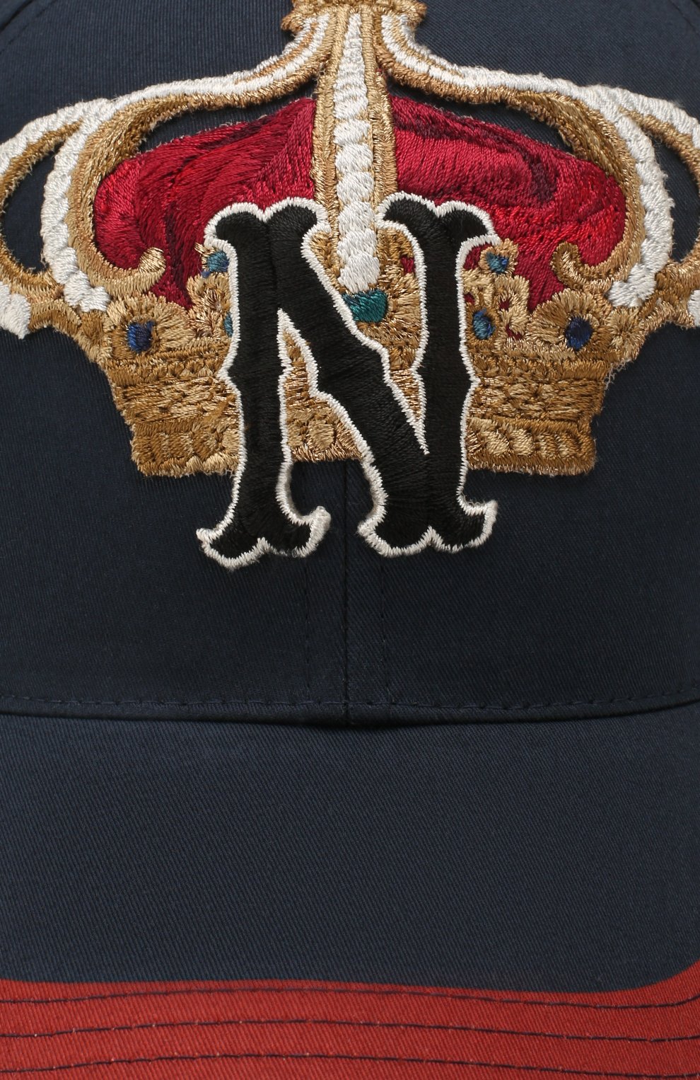 Хлопковая бейсболка DOLCE & GABBANA синего цвета по цене 72250 руб., арт. GH590Z/FPFMT, фото 3 Хлопковая бейсболка DOLCE & GABBANA, арт. GH590Z/FPFMT, фото 3