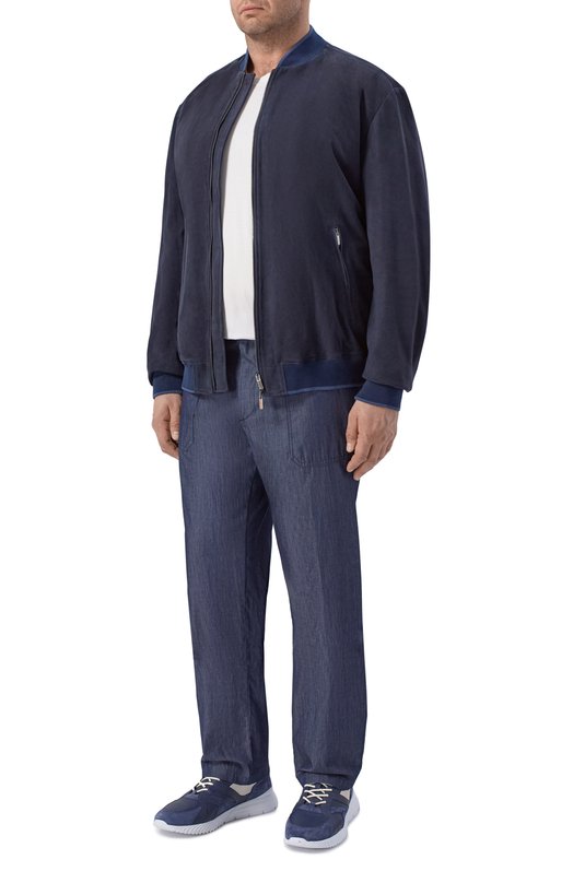 Хлопковые брюки Marco Pescarolo BAIA/53J03 Синий  BAIA/53J03 Фото 2