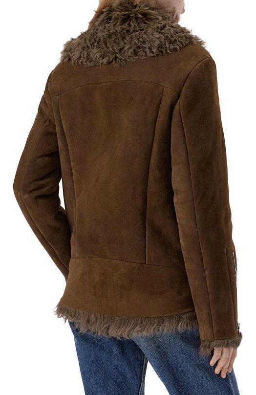 Дубленка из овчины Maslov WS234 Хаки  WS234 Фото 4