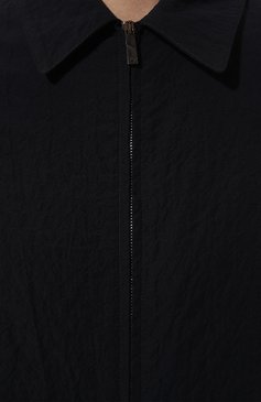 Мужская хлопковая куртка EMPORIO ARMANI темно-синего цвета, арт. E31G16/F1415 | Фото 5 (Материал сплава: Проставлено; Материал внешний: Хлопок; Драгоценные камни: Проставлено; Рукава: Длинные; Длина (верхняя одежда): Короткие; Кросс-КТ: Ветровки, Легкие; Стили: Кэжуэл)