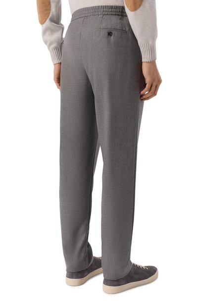 Брюки из шерсти и кашемира MARCO PESCAROLO, арт. CHIAIA/5437, фото 4