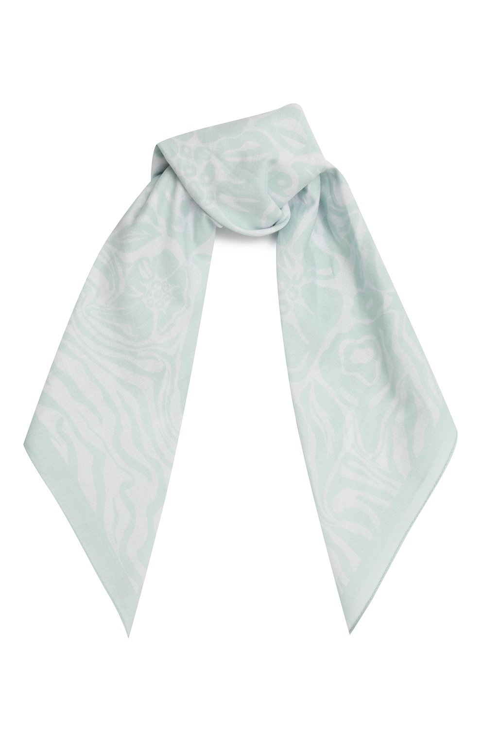 Хлопковый платок LANVIN мятного цвета по цене 9215 руб., арт. 6L5555/SQ003, фото 1 Хлопковый платок LANVIN, арт. 6L5555/SQ003, фото 1