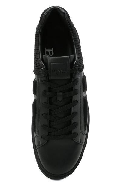 Комбинированные кеды b-court BALMAIN черного цвета по цене 69450 руб., арт. WM1VI268/TSNF, фото 5 Комбинированные кеды b-court BALMAIN, арт. WM1VI268/TSNF, фото 5