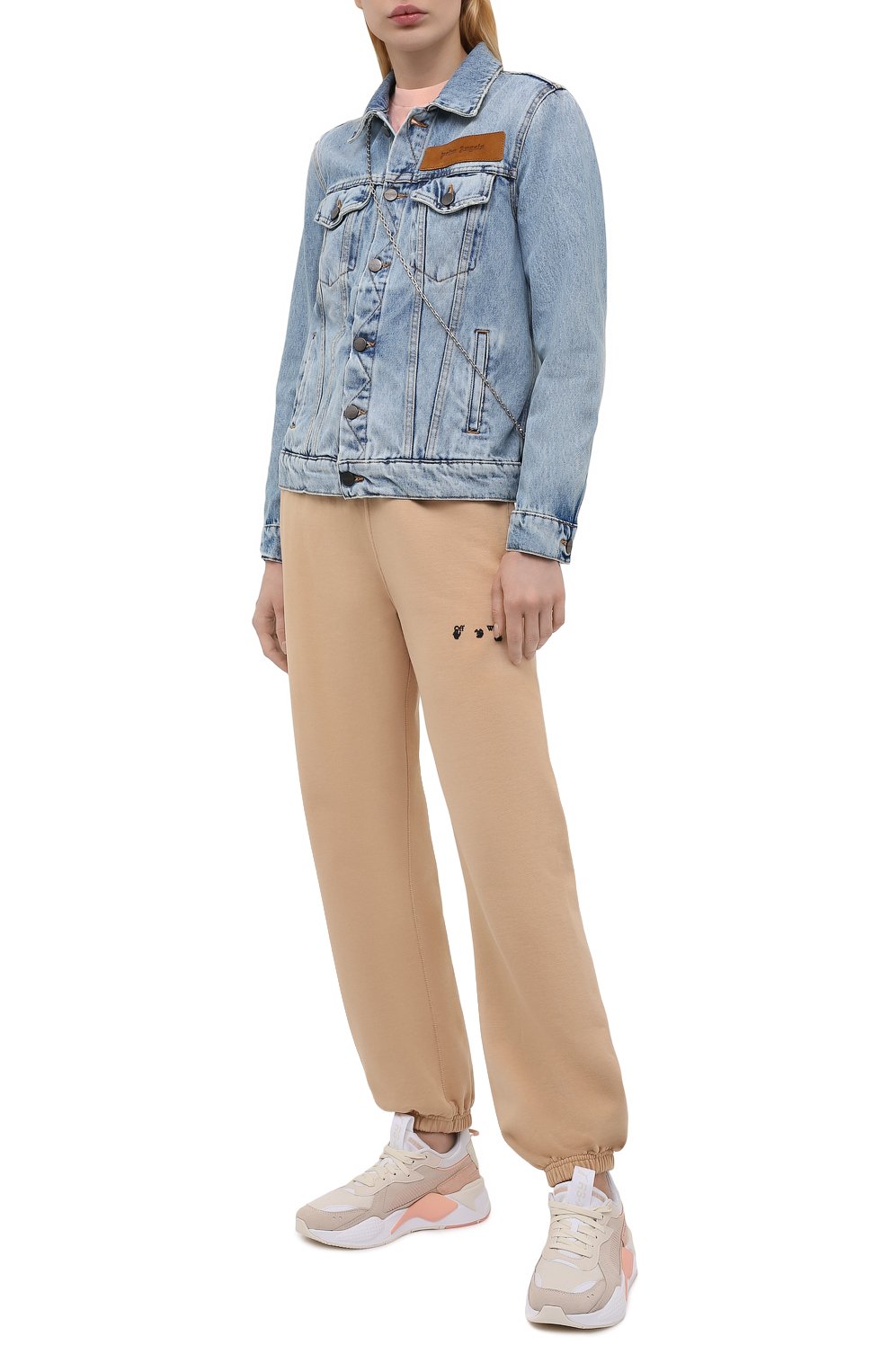Хлопковые джоггеры OFF-WHITE, арт. 0WCH006S21JER001, фото 2