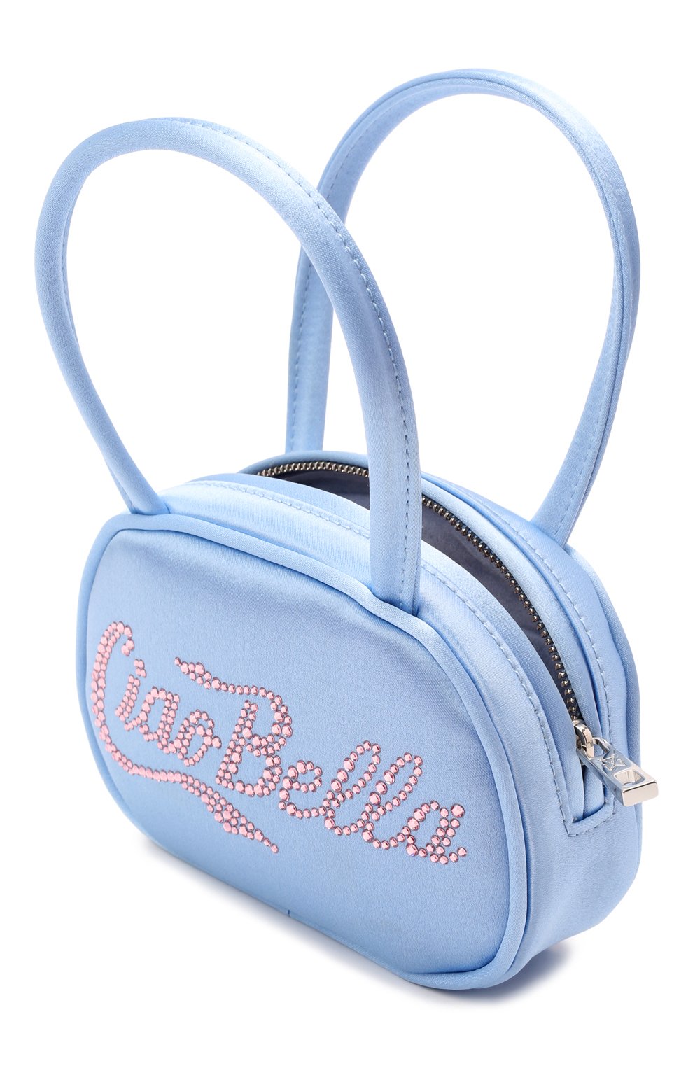 Сумка superamini bella AMINA MUADDI голубого цвета по цене 67700 руб., арт. SUPERAMINI BELLA/SATIN, фото 5 Сумка superamini bella AMINA MUADDI, арт. SUPERAMINI BELLA/SATIN, фото 5