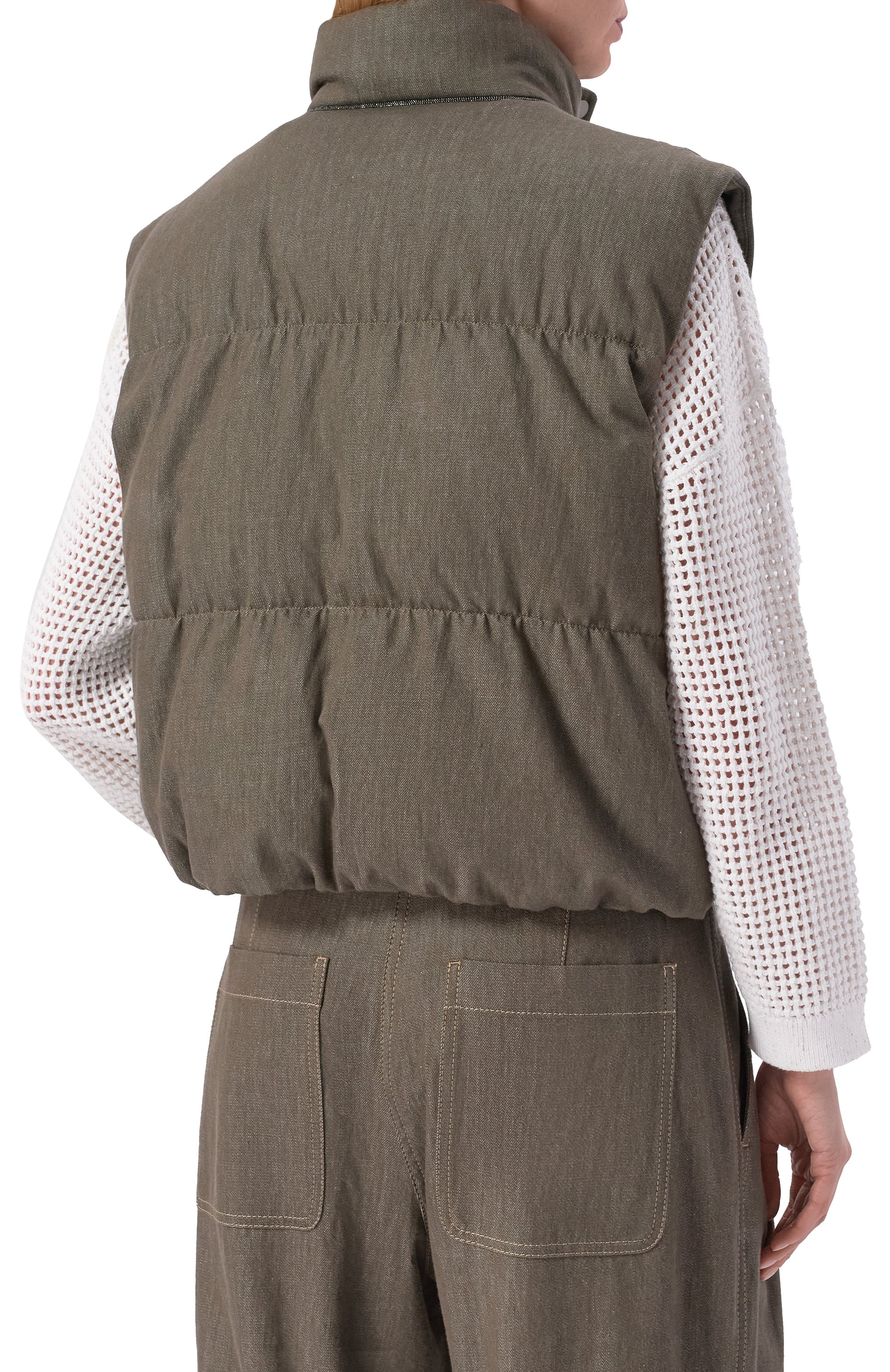 Хлопковый жилет BRUNELLO CUCINELLI, арт. MB1257605, фото 4