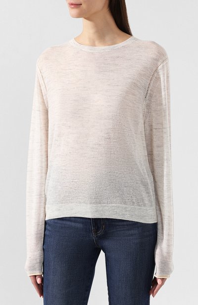 Пуловер ACNE STUDIOS белого цвета по цене 37450 руб., арт. A60055, фото 3 Пуловер ACNE STUDIOS, арт. A60055, фото 3