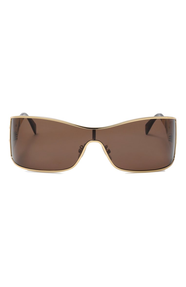 Женские солнцезащитные очки CELINE EYEWEAR коричневого цвета, арт. CL40283U 30E | Фото 3 (Региональные ограничения белый список (Axapta Mercury): Не проставлено; Нос: Не проставлено; Тип очков: С/з; Материал: Металл; Оптика Гендер: оптика-женское; Очки форма: Маска)
