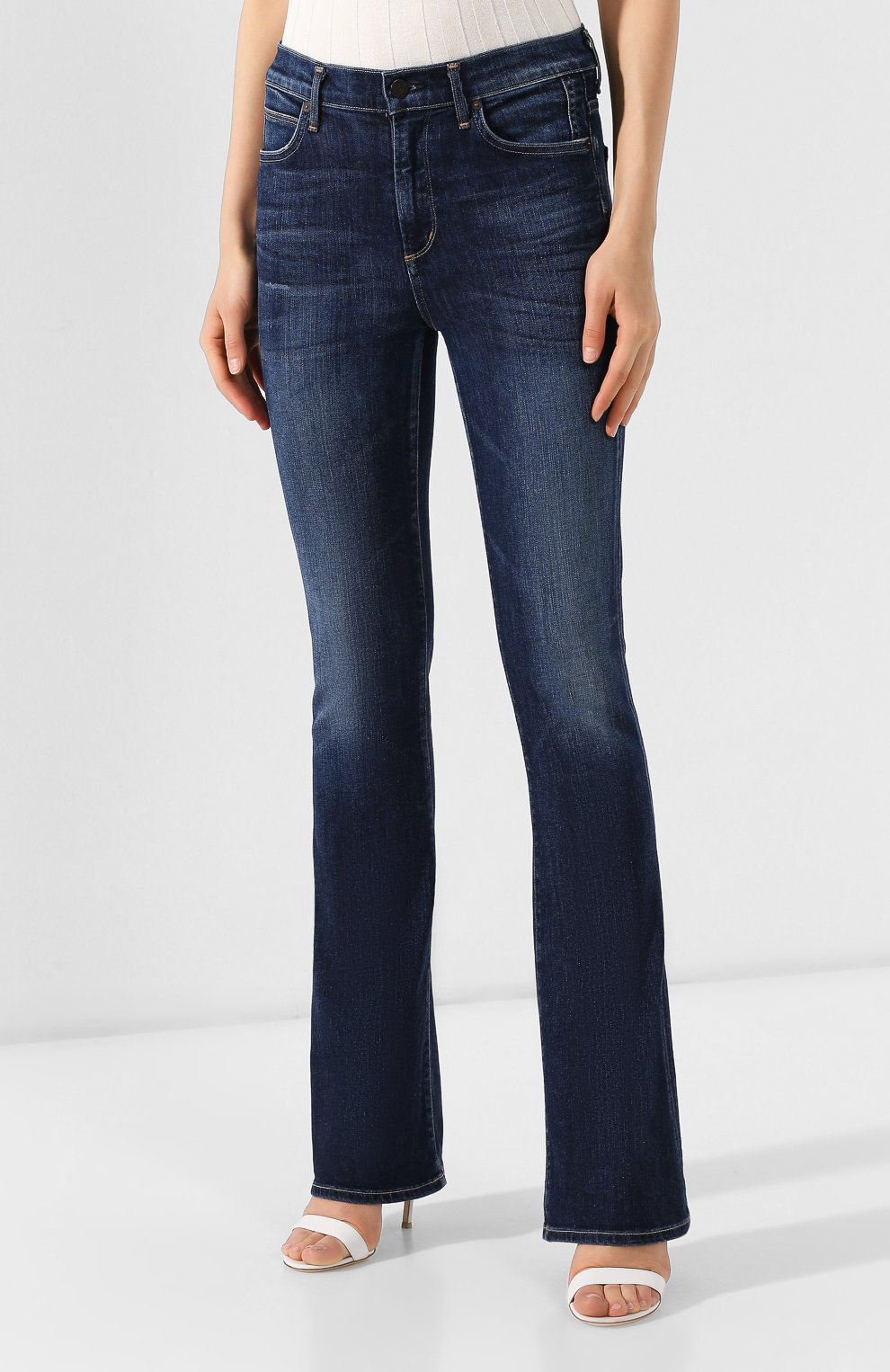 Расклешенные джинсы с потертостями CITIZENS OF HUMANITY, арт. 1589-372, фото 3