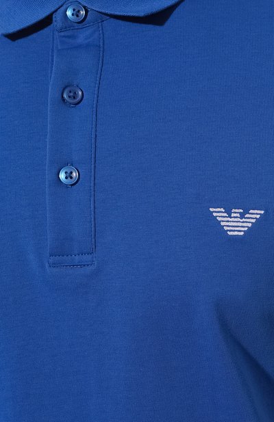 Хлопковое поло EMPORIO ARMANI, арт. 211804/4R482, фото 5