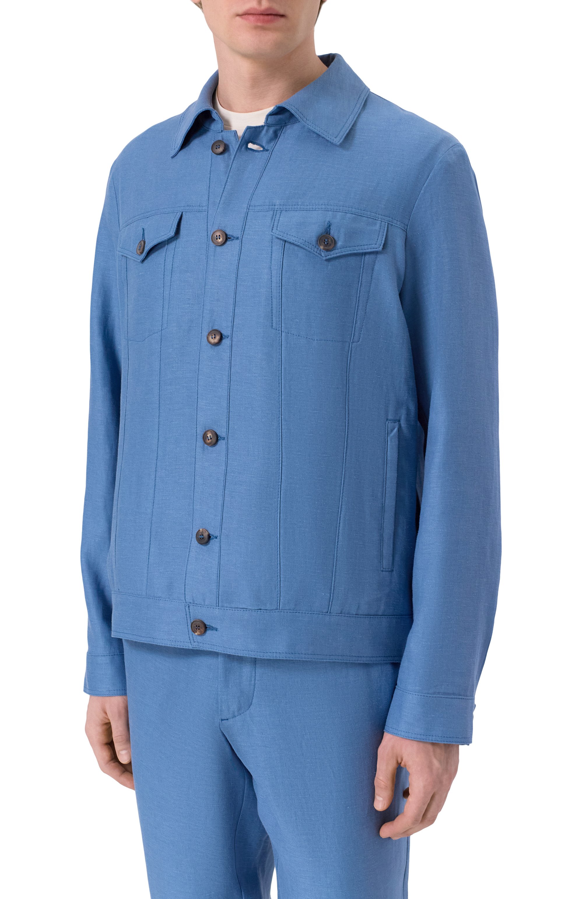 Куртка изо льна и шелка MVST, арт. M26.CSM.T403/TXAVI, фото 3