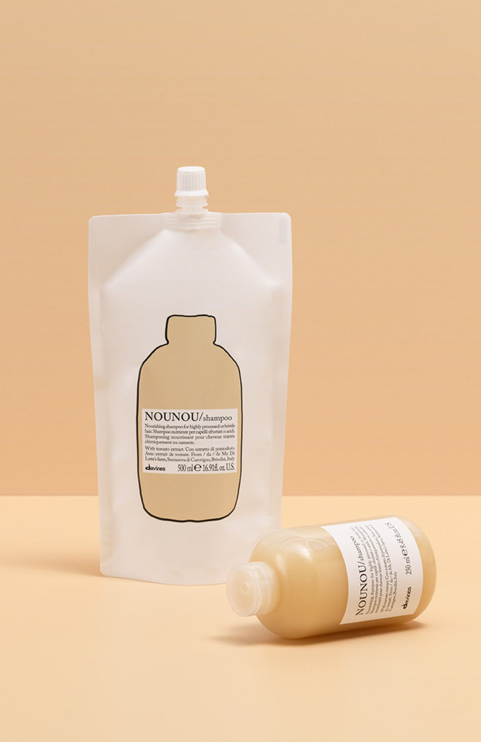 Рефил шампуня для питания поврежденных и ломких волос nounou (500ml) DAVINES, арт. 75656, фото 2