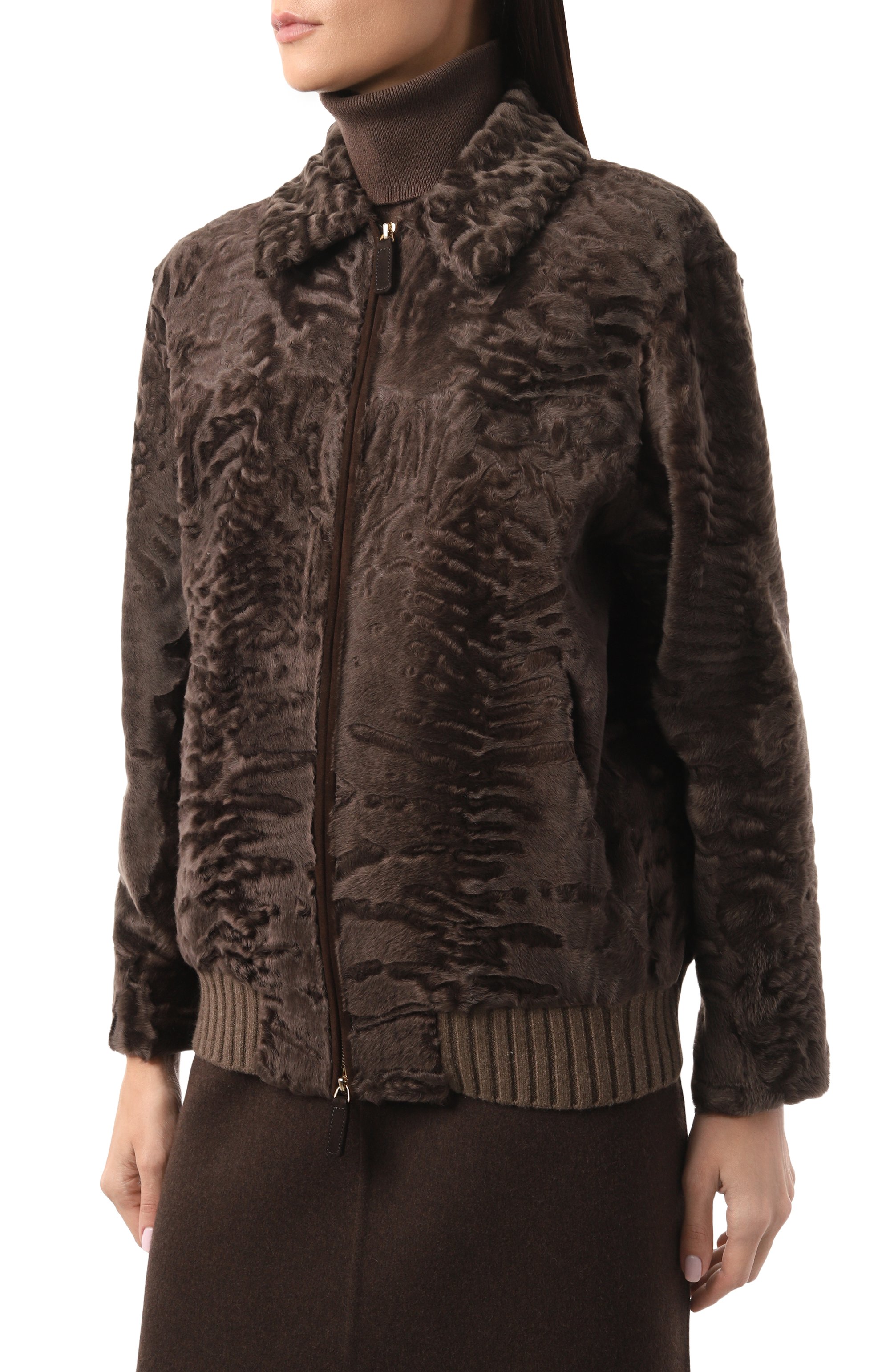 Шуба из свакары MVST, арт. FTRBCK-Y331SW/F1200, фото 3